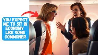 Entitled Woman Steals a First-class Seat, Refuses to Move, Fakes Assault & Gets Banned From Flying!