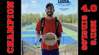 My First Singles Tennis Tournament! - USTA 4.0 Men's Singles State Hardcourt Championships