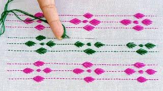 নকশী কাঁথা সেলাই !! Latest Traditional Bangladeshi Nokshi Katha Stitch Hand Embroidery Tutorial #241