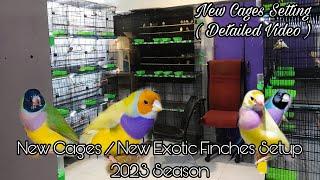 New Cages in Exotic Finches Setup / Cages Size / Best Cages & Lights Setting by Huzaifa Advani