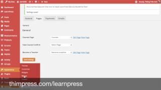 LearnPress WordPress LMS Plugin - Courses menu item