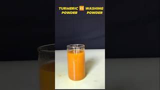 how to make interesting turmeric vs washing powder #shorts #experiment