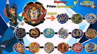 【BigBang Prime Apocalypse VS ALL Beyblade Burst GT Marathon battle】 ベイブレードバースト GT 베이블레이드 버스트 진검