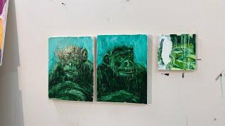 Watch me Painting: Session 012 Part 01 | Figurative Abstract Art | Bartosz Beda