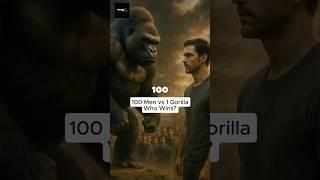 100 Men vs 1 Gorilla… Who Actually Wins #animation #humanbehavior #thinkdeep #humannature #facts