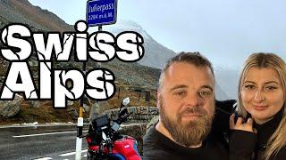 Across Europe by Africa Twin | Switzerland Swiss Alps Winter