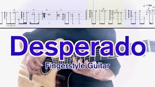 Eagles／Desperado (ソロギターTAB) Fingerstyle Guitar