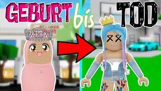 GEBURT bis TOD  die *verzogene* PRINZESSIN  von BROOKHAVEN  Roblox Story Roleplay DEUTSCH