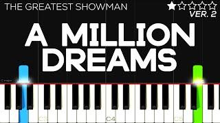 The Greatest Showman - A Million Dreams | EASY Piano Tutorial