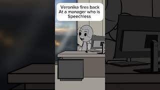 Veronika fires back at a manager who is speechless #memesdaily #funny #annimation #trending #comedy