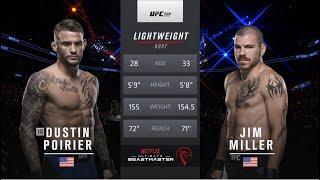 Dustin Poirier vs Jim Miller Full Fight Full HD