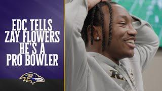 Zay Flowers Gets Emotional After Learning He's a Pro Bowler | Baltimore Ravens