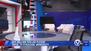 $75 million pledge to Syracuse University’s SI Newhouse School of Public Communications