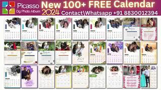 NEW 100+ FREE Calendar Template Download Now For Picasso Dg Photo Album Software User