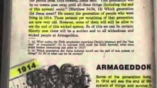 Jehovah's Witnesses - Watchtower - 2010 Generation of 1914 Change - Part 2