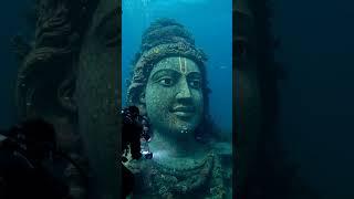 Uncovering the depths of ancient Dwarka  #dwarka #krishna #ocean #underwater #viralvideo