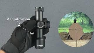 DISCOVERYOPT HT-NV 3X24IR Rifle Scope #scope #optics #hunting #shoot  #nighthunting #tactical