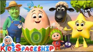 Humpty Dumpty + 3 bag full + Twinkle Twinkle & More Nursery Rhymes | Kids Spaceship | kids Poem Song