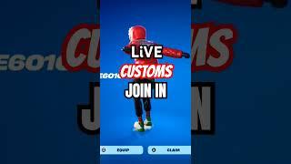 Live Fortnite Customs #fortnitecustoms #fortniteclips #fypage #shorts #gaminglive