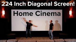 MASSIVE Home CINEMA with 224" Diagonal Screen with Christie projector! - Seaton, JTR, PSA