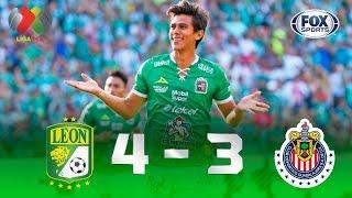 León - Guadalajara [4-3] | GOLES | Jornada 5 | Liga MX