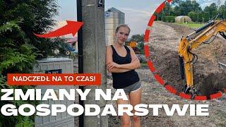 Prace ziemne oraz zmiany na gospodarstwie!