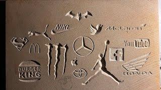  TheStoneRanger is live  More late-night #stonecarving on the logo board. #mcdonalds #puma