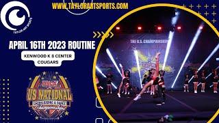US National Cheer & Dance Championship - Routine #10 Kenwood k 8 Center Cougars - Floor Level