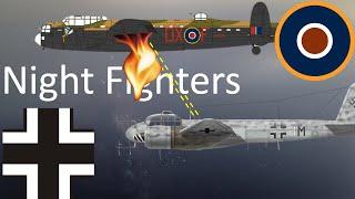 German Night Fighter POW Pilots describe how they attacked RAF Lancasters with up firing autocannons