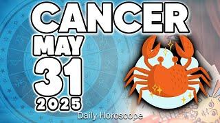 𝐂𝐚𝐧𝐜𝐞𝐫  BIGGEST MONEY OF YOUR LIFE ON THE WAY Horoscope for today MAY 31 2025  #horoscope #new