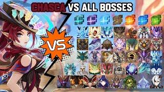 C0 Chasca vs All Bosses (WL 9) Without Food Buff | Genshin Impact