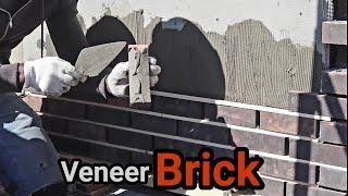 How To Install Brick Veneer /Thin Brick Diy  ,