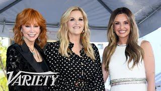 Reba McEntire and Carly Pearce attend Trisha Yearwood's Walk of Fame Ceremony