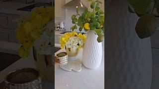 Yellow decor in my kitchen #kitchendecor