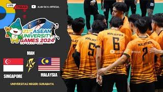  Man’s volleyball : SINGAPORE  VS MALAYSIA || 21’’ST ASEAN UNIVERSITY GAMES 2024