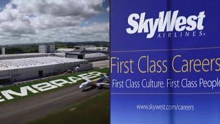 Embraer anuncia pedido de 60 aviões para SkyWest | AFP