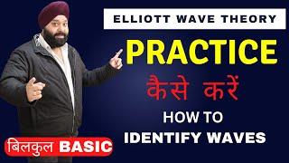 Practice on Elliott wave theory || How to identify waves Basics