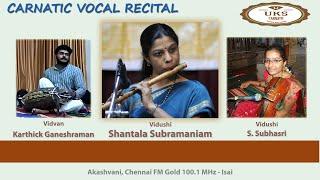 UKS CARNATIC Shantala Subramaniam Flute recital