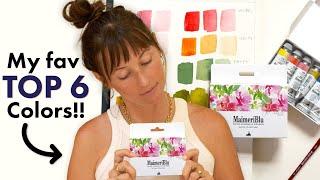 My FAVORITE SIX watercolor paints now available in ONE box!