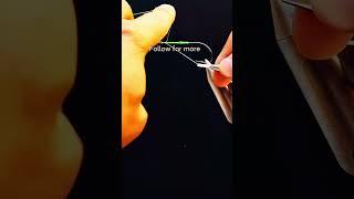How to tie a Fly tying finger knot #fishingtackle #fishinghook #fishingman