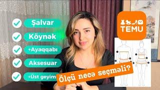 Temu geyimlərdə ölçü seçimi haqqında hərşey | Bu videoya baxmadan sifariş etmə | +Ayaqqabı, aksesuar