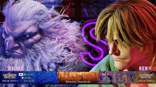 SF6KAWANO (Ultimate Master Rank Akuma) vs INKLAND (Ultimate Master Rank Ken) 1High Level Gameplay