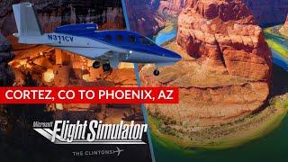 SF50 Cirrus Vision flight from Cortez CO to Pheonix AZ | VATSIM LIVE ATC