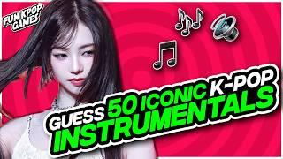 ⭐️GUESS 50 ICONIC KPOP SONGS INSTRUMENTAL | KPOP QUIZ - FUN KPOP GAMES 2025