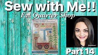 Sew with me! The Quilted Snowman by Lori Holt - Part 14 - from Fat Quarter Shop