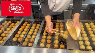 Japan's No 1 Takoyaki Gindaco Recipe | Amazing Craftsman Shows How to Make It on Street Food