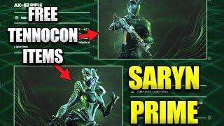 Free Saryn Prime And AX-52! Warframe Tennocon 2024 Countdown And Free Items!