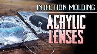 Machining an injection mold for acrylic lenses