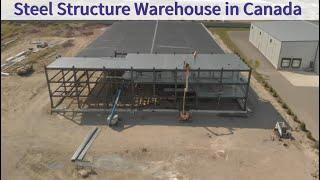 Steel Structure Warehouse install in Canada#warehouse