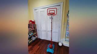 N//C Kids Basketball Hoop Stand Adjustable Height 2.9 ft -6.2 ft Indoor Basketball review